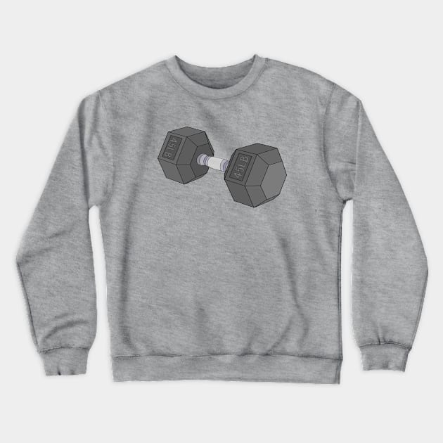 Dumbbell Crewneck Sweatshirt by DiegoCarvalho